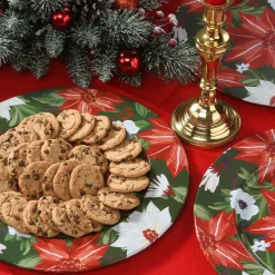 Outlet 13 in. 4-Piece Holiday Plate Set Decorative Accents