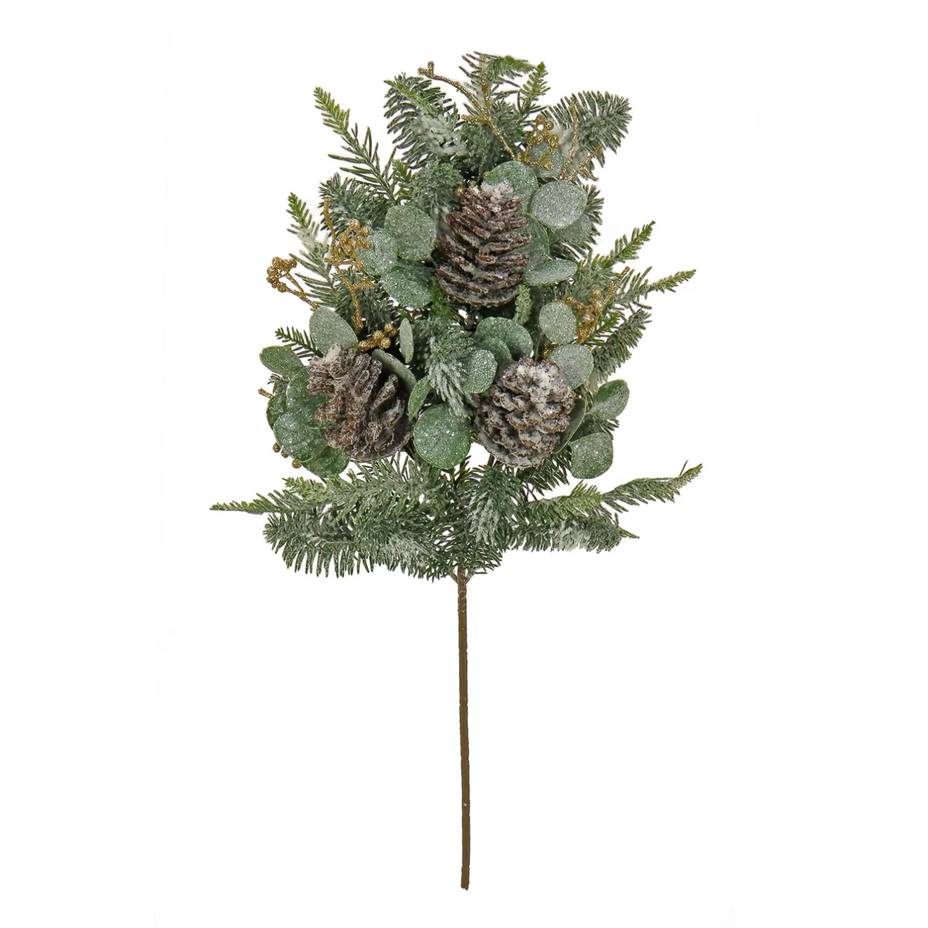 Discount 27 in. Pine and Eucalyptus Plastic Spray Topiaries Arrangements