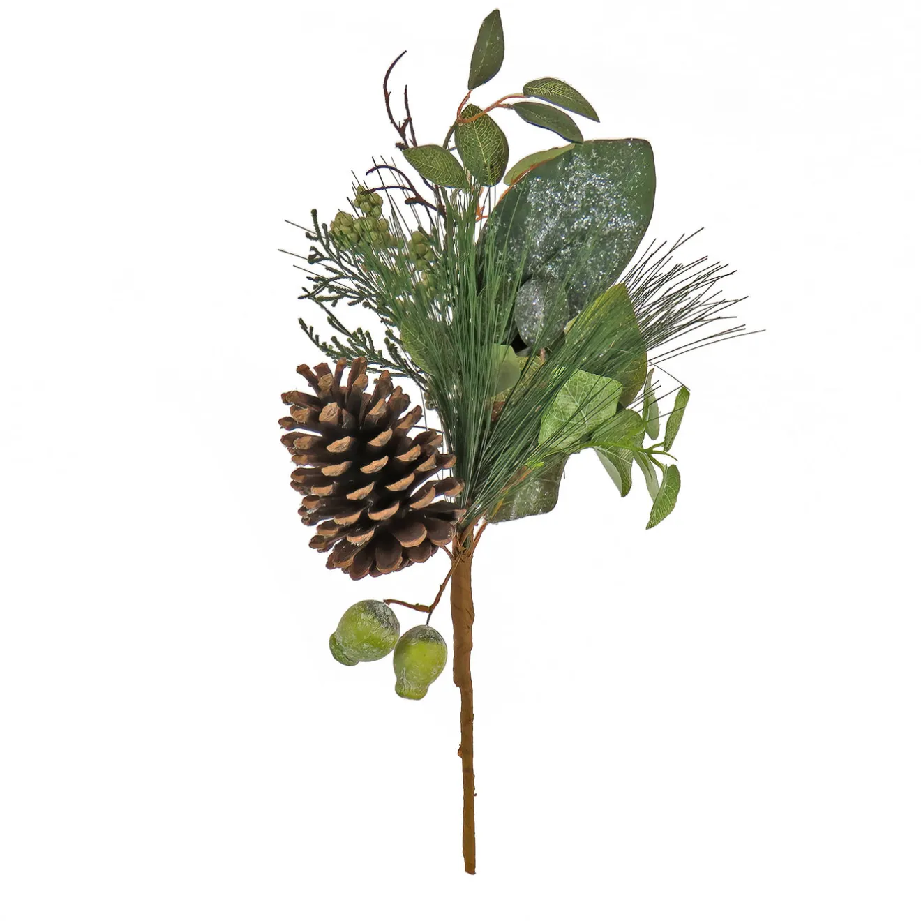 Best 19 in. Pine, Berry and Cone Plastic Pick Topiaries Arrangements