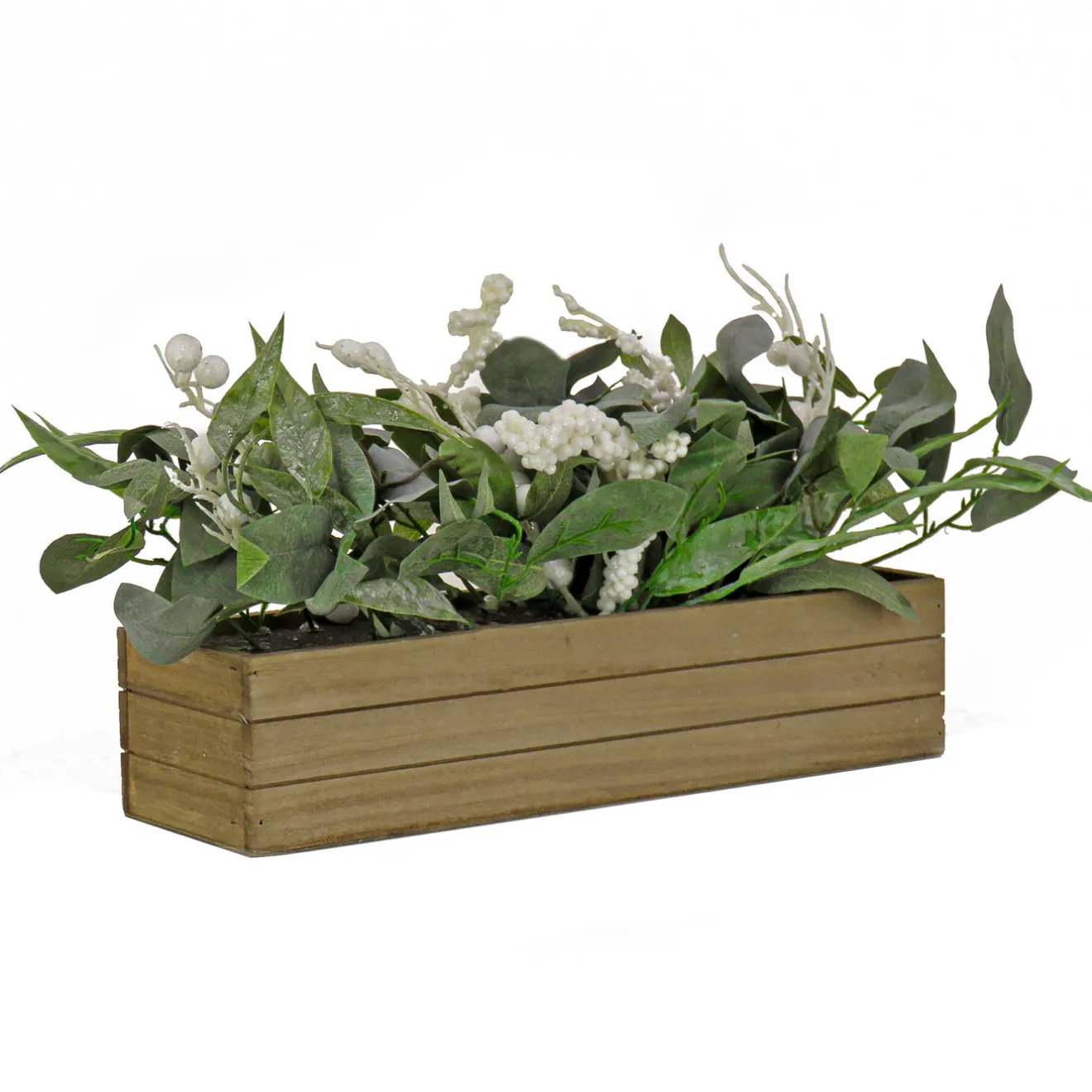 Sale 22 in. Planter Box with Christmas Greenery Centerpieces
