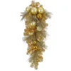 Online 36 in. Pre-Lit Be Merry Decorated Gold Teardrop with Warm White LED Lights Teardrops