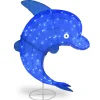 Online 40 in. Pre-Lit Blue Dolphin Outdoor Decoration with LED Lights Outdoor Decor