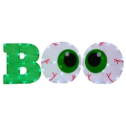 Hot 14 in. Pre-Lit BOO Sign with LED Lights Outdoor Decorations