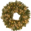 24 in. Pre-Lit Carolina Pine Wreath with LED Lights Pre-Lit Christmas Wreaths|21-24 Inch Christmas Wreaths