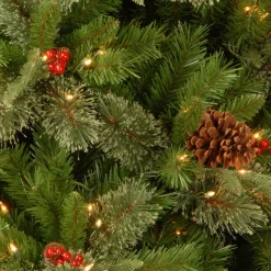 Sale 30 in. Pre-Lit Colonial Fir Wreath with Clear Lights Pre-Lit Christmas Wreaths|25-36 Inch Christmas Wreaths