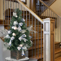 Online 40 in. Pre-Lit Decorative Collection Ornament Tree with Clear Lights Pre-Lit|Entrance