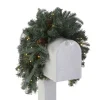 Online 36 in. Pre-Lit Frosted Arctic Spruce Mailbox Swag with LED Lights Swags