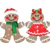 Hot 35 in. Pre-Lit Gingerbread Cookie Couple Yard Decorations