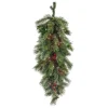 Hot 36 in. Pre-Lit Glistening Pine Teardrop with LED Lights Teardrops