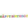 Hot 15 in. Pre-Lit Happy Birthday Outdoor Decoration with LED Lights Outdoor Decor