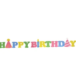 Hot 15 in. Pre-Lit Happy Birthday Outdoor Decoration with LED Lights Outdoor Decor