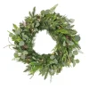Discount 28 in. Pre-Lit HGTV Home Collection Frosted Wreath with LED Lights Pre-Lit Christmas Wreaths|25-36 Inch Christmas Wreaths