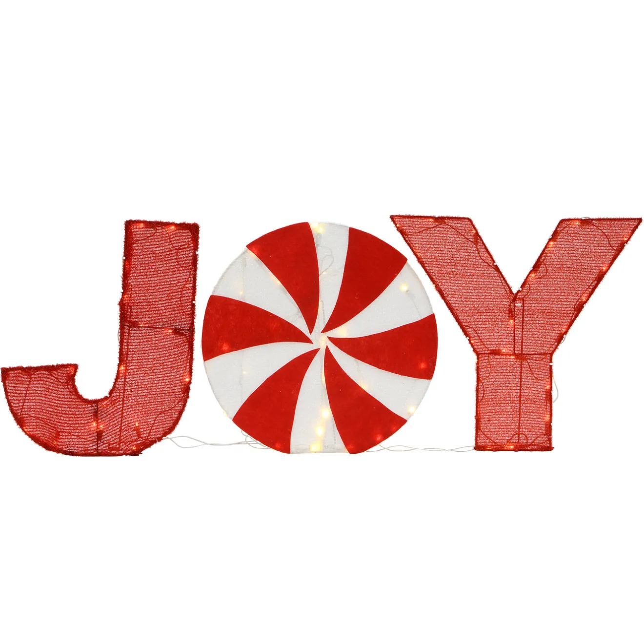 Best 18 in. Pre-Lit JOY Decoration Yard Decorations