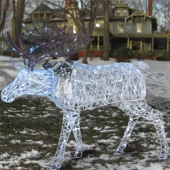 Best 50 in. Pre-lit Moose Decoration Yard Decorations
