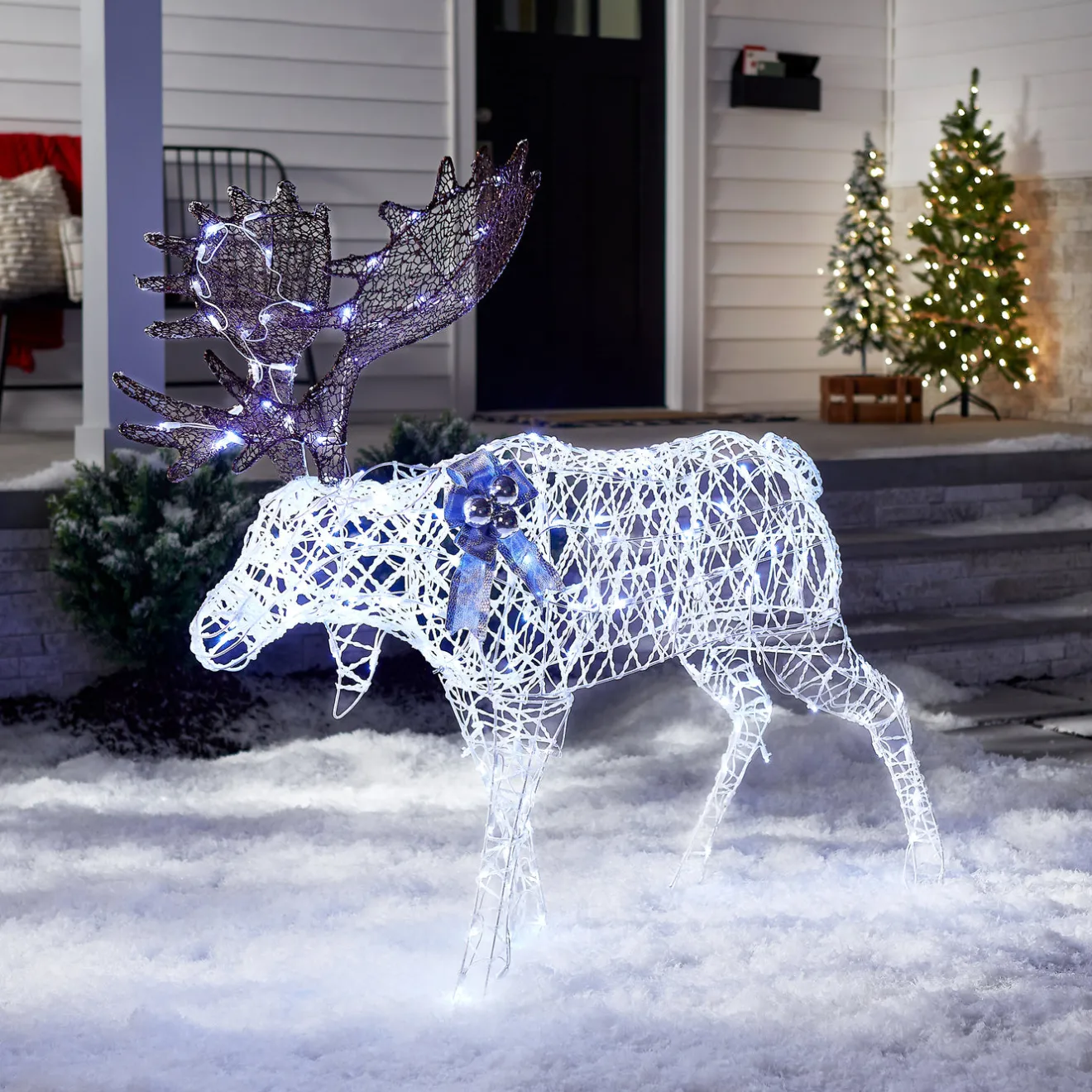 Best 50 in. Pre-lit Moose Decoration Yard Decorations