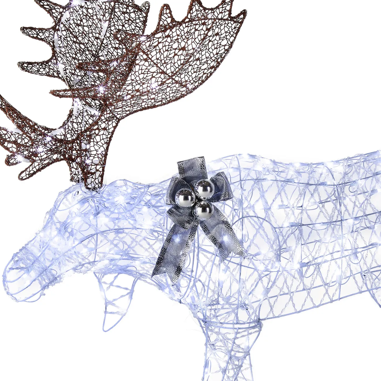 Best 50 in. Pre-lit Moose Decoration Yard Decorations