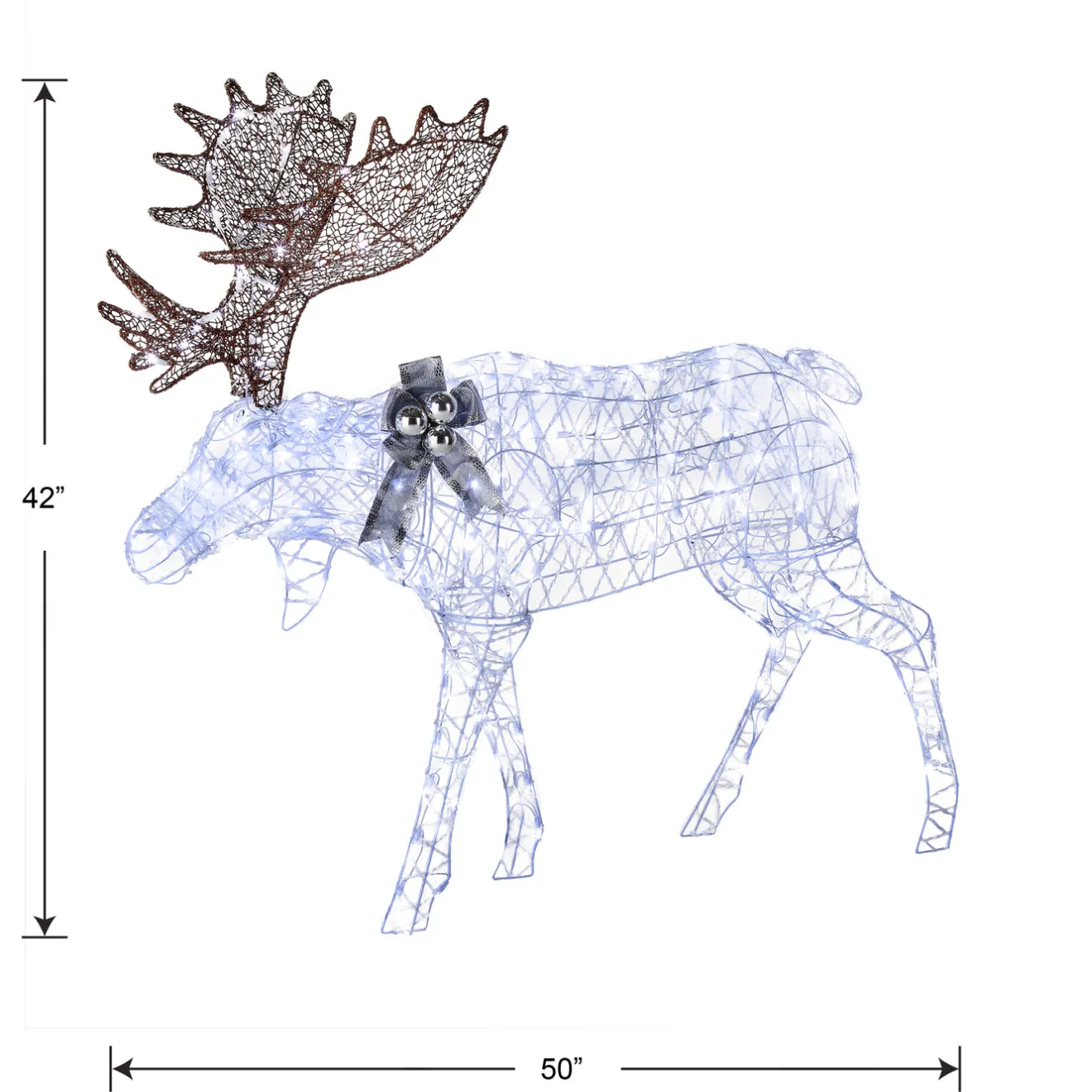 Best 50 in. Pre-lit Moose Decoration Yard Decorations