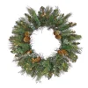 Online 24 in. Pre-Lit North Conway Wreath with Clear Lights Pre-Lit Christmas Wreaths|21-24 Inch Christmas Wreaths