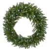 Outlet 36 in. Pre-Lit Norwood Fir Memory Shape Wreath with Clear Lights Pre-Lit Christmas Wreaths|25-36 Inch Christmas Wreaths
