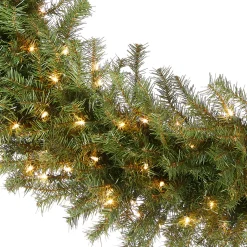 Best 48 in. Pre-Lit Norwood Fir Wreath with Clear Lights Pre-Lit Christmas Wreaths|37-60 Inch Christmas Wreaths