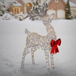 Online 48 in. Pre-lit Standing Buck Yard Decorations