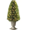 Best 48 in. Pre-Lit Upright Juniper Topiary Topiaries & Shrubs