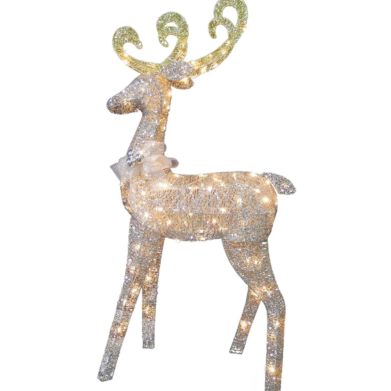 Online 60 in. Reindeer Decoration with Clear Lights Yard Decorations