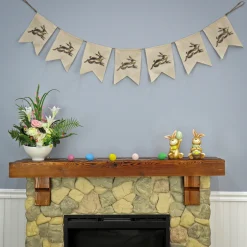 Discount 70 in. Running Easter Bunnies Hanging Banner Decoration Wall Decorations