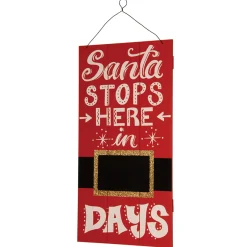 Sale 22 in. Santa Countdown Wall Art Decorative Accents