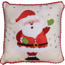 Hot 16 in. Santa Pillow Pillows & Throws