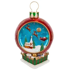 Online 34 in. Santas Sleigh Ornament with Multicolor Lights and Music Decorative Accents