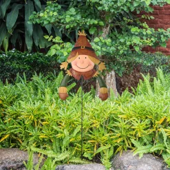 Clearance 26 in. Scarecrow Girl Garden Stake Outdoor Fall Decoration Fall Decorations