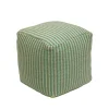 Sale 16 in. Sea Mist Hand Woven Pouf Ottoman Patio Furniture