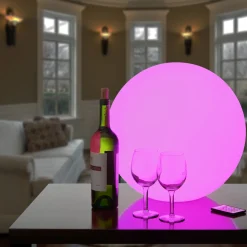 Online 16 in. Sealed Orb with Color Changing LED Lights Outdoor Lighting