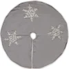 Clearance 42 in Snowflake Tree Skirt Tree Skirts & Collars
