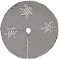 Clearance 42 in Snowflake Tree Skirt Tree Skirts & Collars