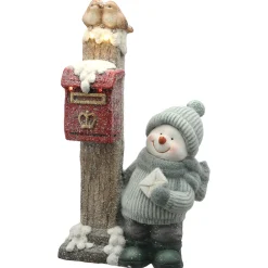 New 20 in. Snowman Sending Mail Decorative Accents