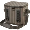 12 in. Soft Cooler Gray Striped Camping Accessories