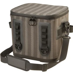 12 in. Soft Cooler Gray Striped Camping Accessories