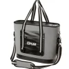 New 16 in. Soft Sided Cooler Bag Gray with Black Trim Camping Accessories