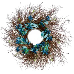 Online 24 in. Spring Blueberry Twig Wreath Wreaths