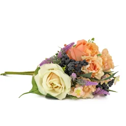 Best 16 in. Spring Bouquet with Rose Blooms, Berry Clusters, Lavender Flower Arrangements