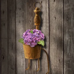 Sale 15 in. Spring Garden Tool Metal Fork Flowerpot Decorative Accents