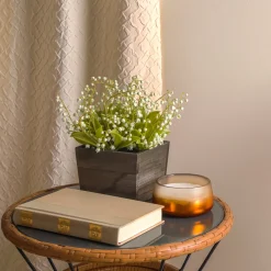Sale 10 in. Spring Green Lily-of-the-Valley Flowers in Wood Box Potted Plants