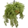 Hot 20 in. Spring Green Pine Branch Wall Basket Hanging Plants