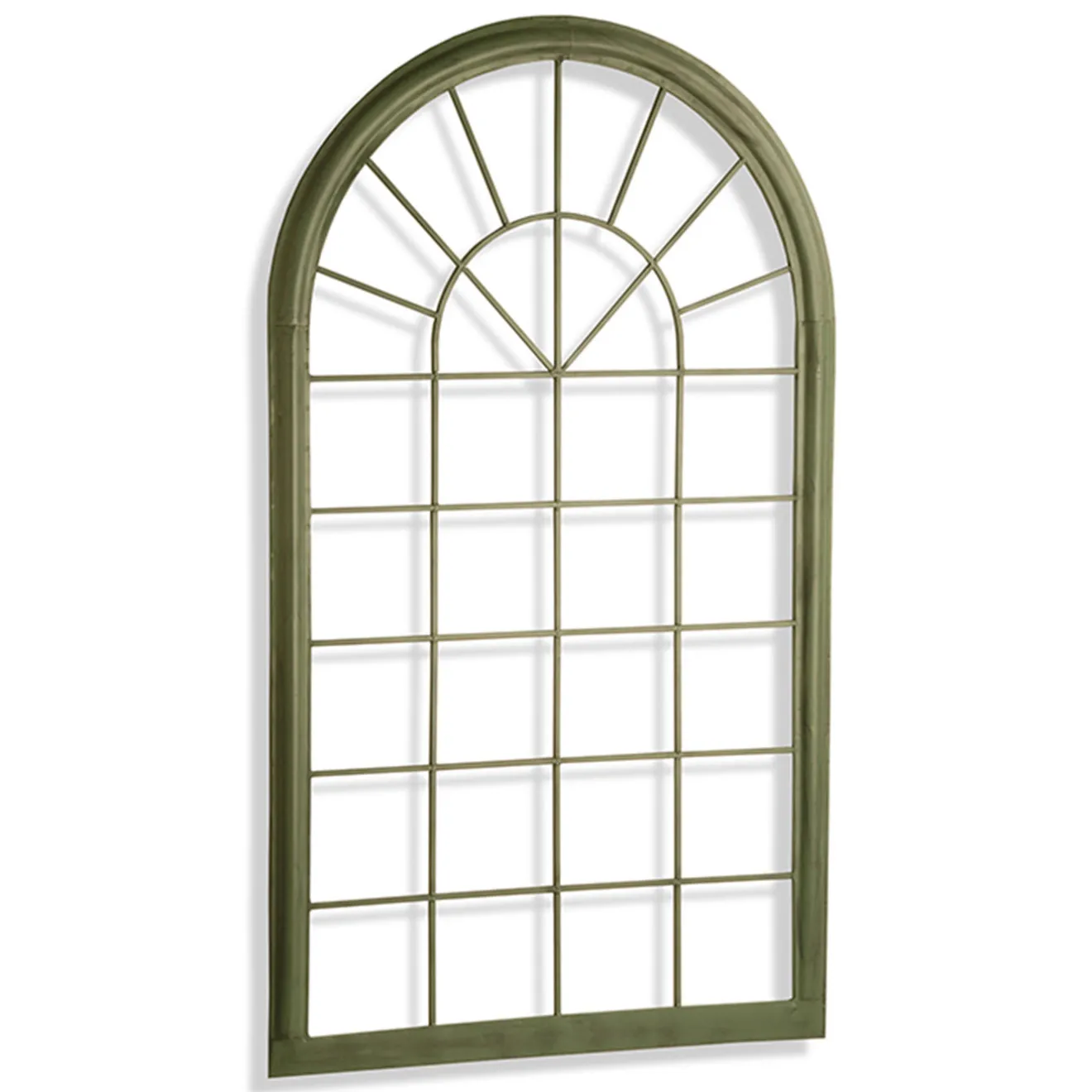 New 51 in. Spring Metal Trellis Window Frame Decorative Accents