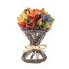 Sale 9 in. Spring Multicolor Floral Bouquet Flower Arrangements