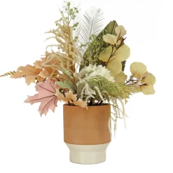 Clearance 32 in. Spring Potted Plant Table Decoration with Assorted Palms, Leaves, Hydrangea Potted Plants