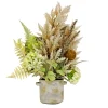 Outlet 33 in. Spring Potted Plant Table Decoration with Hydrangea Blooms, Assorted Palms Potted Plants