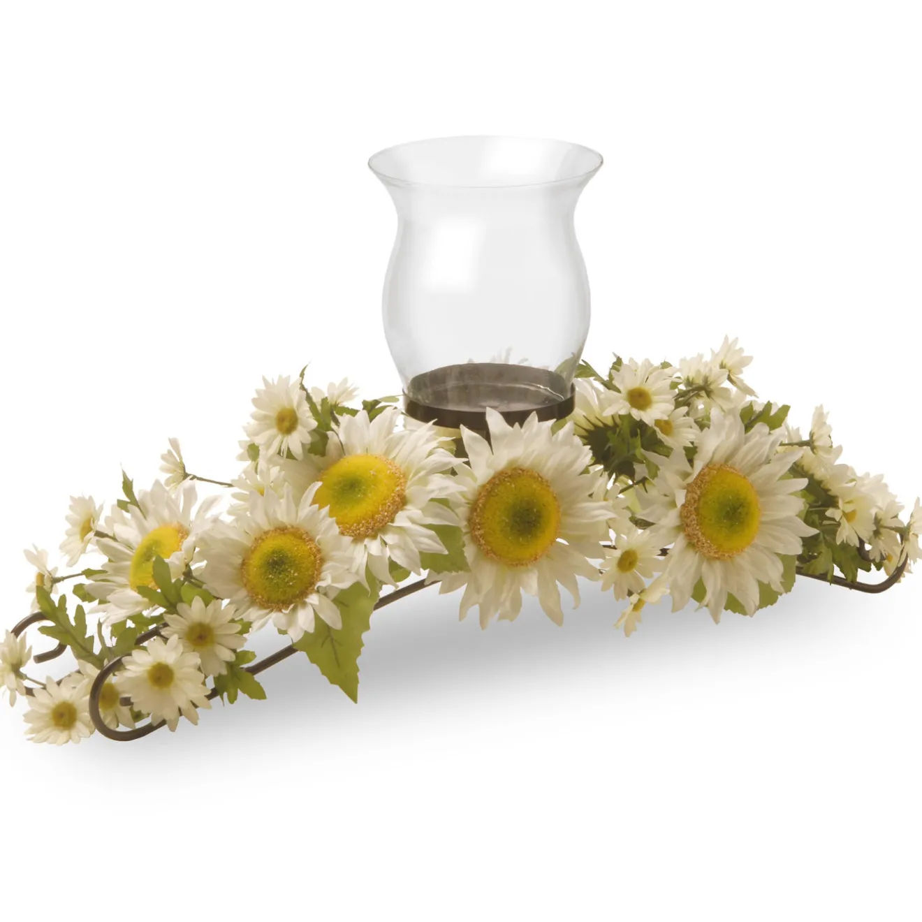 Sale 25 in. Spring Sunflower White Candleholder Potted Plants
